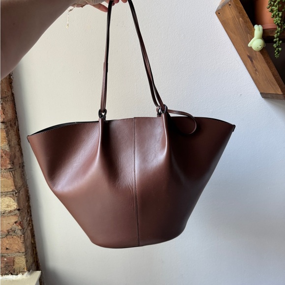 Sezane Mara Bag - smooth chocolate color - Picture 6 of 12
